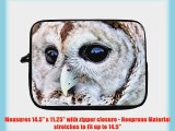 15 inch Rikki KnightTM Barred Owl Design Laptop Sleeve