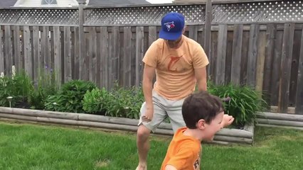 Uncle of the year pulls off high-flying dunk