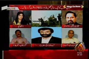 Channel 5 Views On News Sabrina Khattak with MQM Mian Ateeq (13 June 2015)