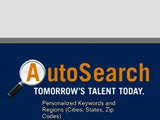 AutoSearch - A recruiting search tool used to find passive candidates.