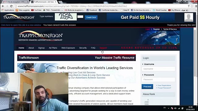 اقوى شرح لموقع Trafficmonsoon + استراتيجية الربح + إثبات الدفع الفوري ب10 دولار