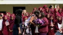 Visite de Michelle Obama dans une école de Londres