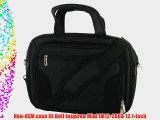 rooCase Dell Inspiron Mini IM12-2868 12.1-Inch Netbook Carrying Case - Black Deluxe Bag