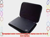 DURAGADGET Black Ultra protection Water resistant laptop / notebook / netbook / UMPC carry