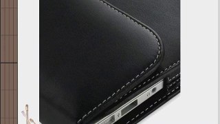 PDair Leather case for Apple New MacBook Air 11'' *2010 Version* - Horizontal Pouch Type (Black)