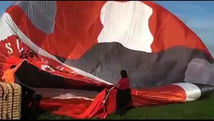 Lucky fährt mit dem Heißluftballon