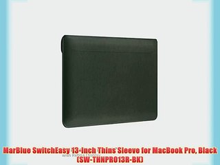 MarBlue SwitchEasy 13-Inch Thins Sleeve for MacBook Pro Black (SW-THNPRO13R-BK)