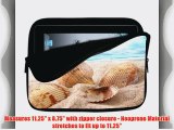 10 inch Rikki KnightTM Seashells in Sand on Beach Design Laptop sleeve - Ideal for iPad 234