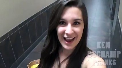 Dropping Toys In The Ladies Room Prank