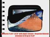 10 inch Rikki KnightTM Katsushika Hokusai Art Mount Fuji Design Laptop sleeve - Ideal for iPad