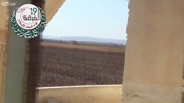 FSA rebels destroy moving T-72 with HJ-8 Red Arrow ATGM + cook off