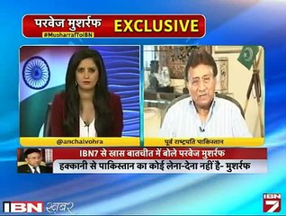 Pervez Musharraf On Indian Tv Channel