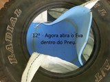 Alvo para Arco e Flecha feito com Pneu velho