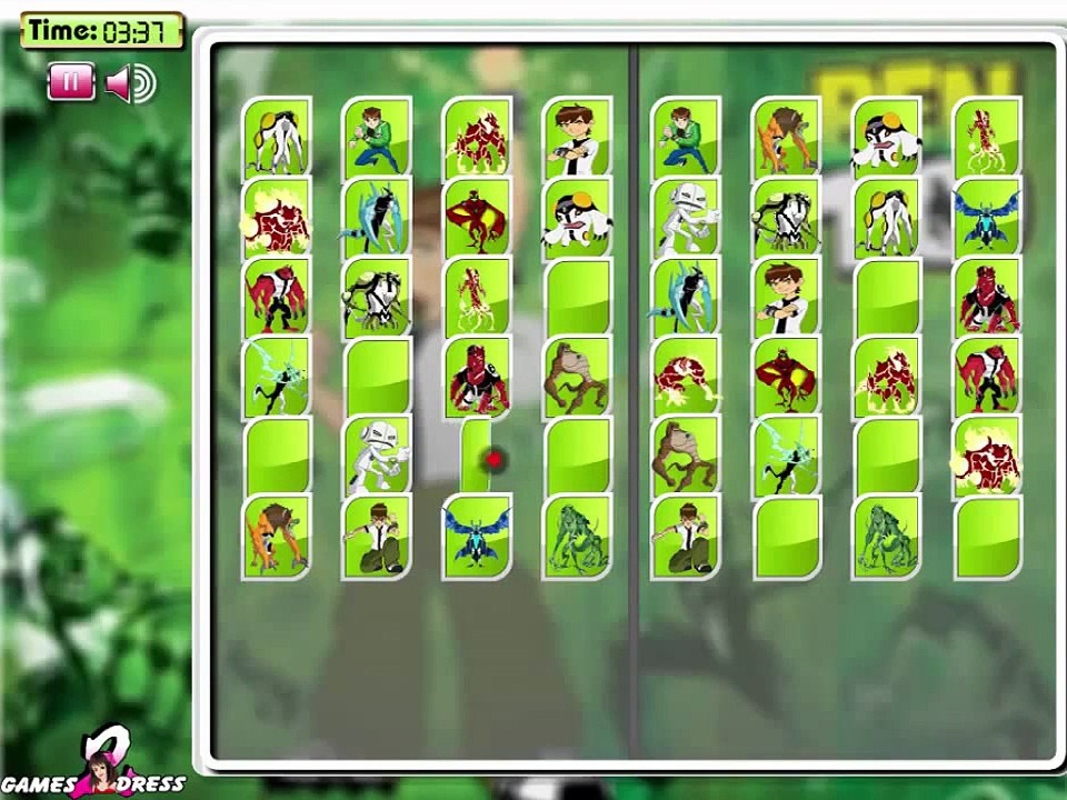 Ben 10 Games   Ben 10 Memory Match   Cartoon Network Games   Game For Kid   Game For Boy