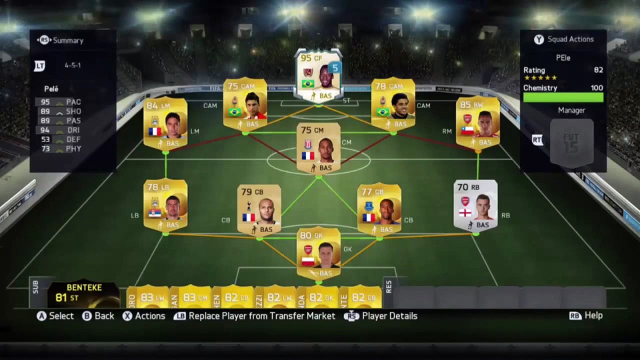 PELE SQUAD BUILDER/PELE GOALS AND HIGHLIGHTS!!!