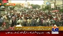 Geo News Headlines 17 June 2015_ News Pakistan Today_ MQM Protest on Kh Asif Sta