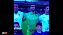 Cristiano Ronaldo cuadra a sus compañeros por cantar mal himno