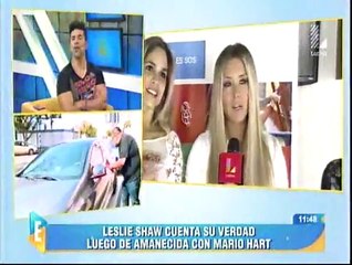 Leslie Shaw: "Estoy soltera, pero Mario tiene varias novias"
