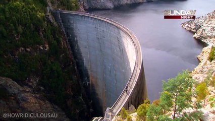 Tir de basket à 126,5m de hauteur sur un barrage