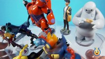 Disney Big Hero 6 Toys Prototype Armor Baymax Hiro Hamada GoGo Tomago Honey Lemon Figurine Playset