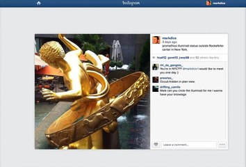 HUGE Illuminati Statue of Satan in the Middle of New York City!