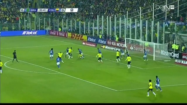 Jeison Murillo Goal Brazil 0 - 1 Colombia 17/06/2015 - Copa America