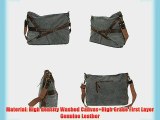 Gracemen Special Design Canvas Handbag Casual Crossbody Satchel-gray