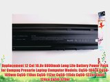 Replacement 12 Cel 10.8v 8800mah Long Life Battery Power Pack for Compaq Presario Laptop Computer