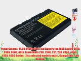 PowerSmart? 14.8V 4400mAh Li-ion Battery for ACER Aspire 9010 9100 9500 ACER TravelMate 290