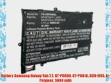 Battery Samsung Galaxy Tab 7.7 GT-P6800 GT-P6810 SCH-I815 Li-Polymer 5000 mAh