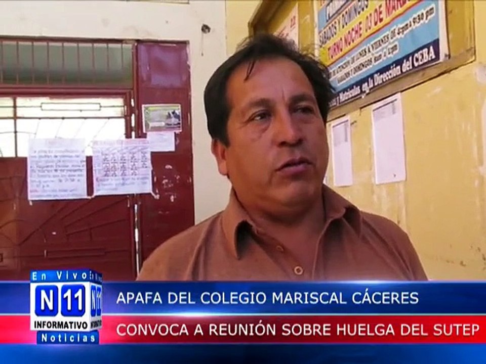 N11 Informativo APAFA DE COLEGIO M C CONVOCA A REUNION