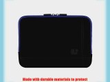 SumacLife Padded Sleeve - PRO Microsuede Quilted Cover NAVY BLUE BLACK for Samsung ATIV Book