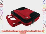 rooCase Apple MacBook Pro MB991LL/A 13.3-Inch Laptop Carrying Case - Red / Black Deluxe Bag