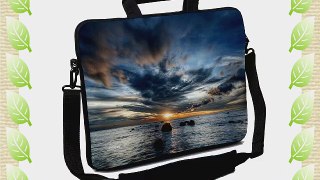 Designer Sleeves 14-Inch Sunset Executive Laptop Case Blue/Grey (14ES-SUN)