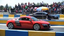 BMW M5 vs Audi R8 V10. Arrancones Pegaso, febrero 8 2015