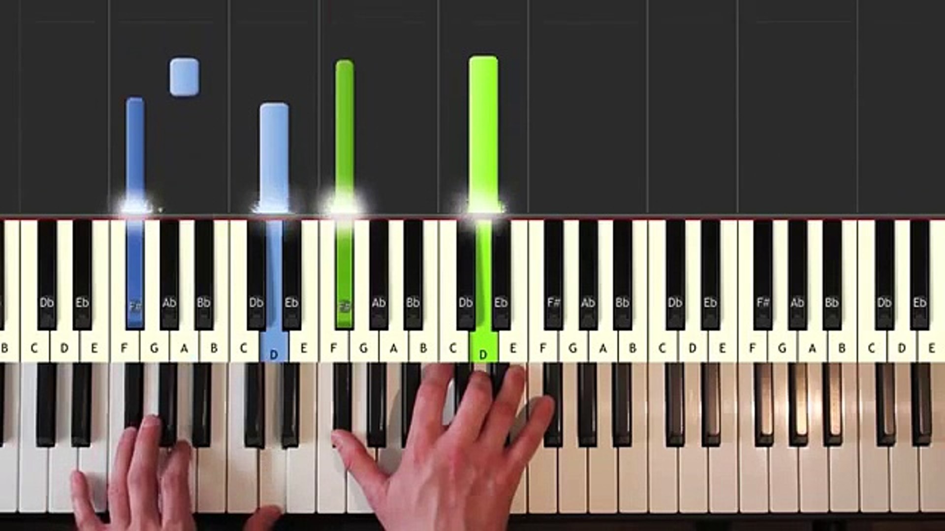 Amélie Comptine d un Autre Été SLOW Yann Tiersen Piano Tutorial How To Play  synthesia - video Dailymotion