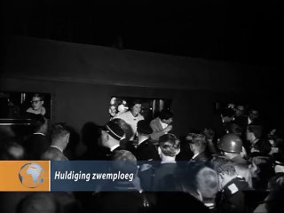 Huldiging zwemploeg - 1962