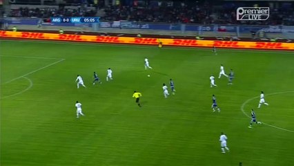 Agüero 1st chance | Argentína vs Uruguay 16.06.2015
