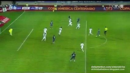Messi Amazing Pass, Agüero Good Header - Argentina vs Uruguay 16.06.2015