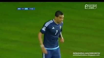 Ángel Di Maria second great shot - Argentina vs Uruguay 16.06.2015
