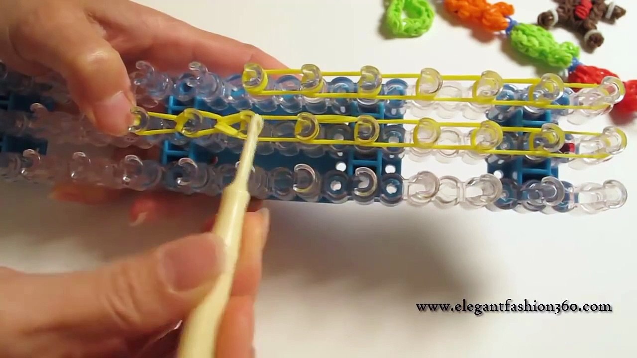 Alphabet Letter B charm on rainbow loom