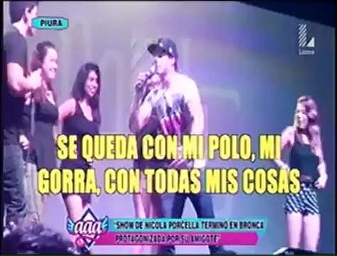 Nicola Porcella: Amigo es captado otra vez agrediendo a persona