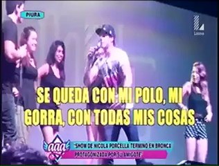 Nicola Porcella: Amigo es captado otra vez agrediendo a persona