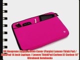 VG Neoprene Zipper Sleeve Cover (Purple) Lenovo Think Pad / IdeaPad 14 inch Laptops / Lenovo