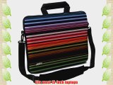 Designer Sleeves Retro Stripes Executive Case for 15-Inch Laptop Red (15ES-RS)