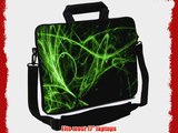 Designer Sleeves 17-Inch Green Neon Lights Executive Laptop Bag (17ES-GNL)