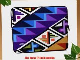 Designer Sleeves Tropical Textile Sleeve for 17-Inch Laptop Purple (17DS-TT)