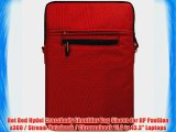 Hot Red Hydei Crossbody Shoulder Bag Sleeve for HP Pavilion x360 / Stream Notebook / Chromebook