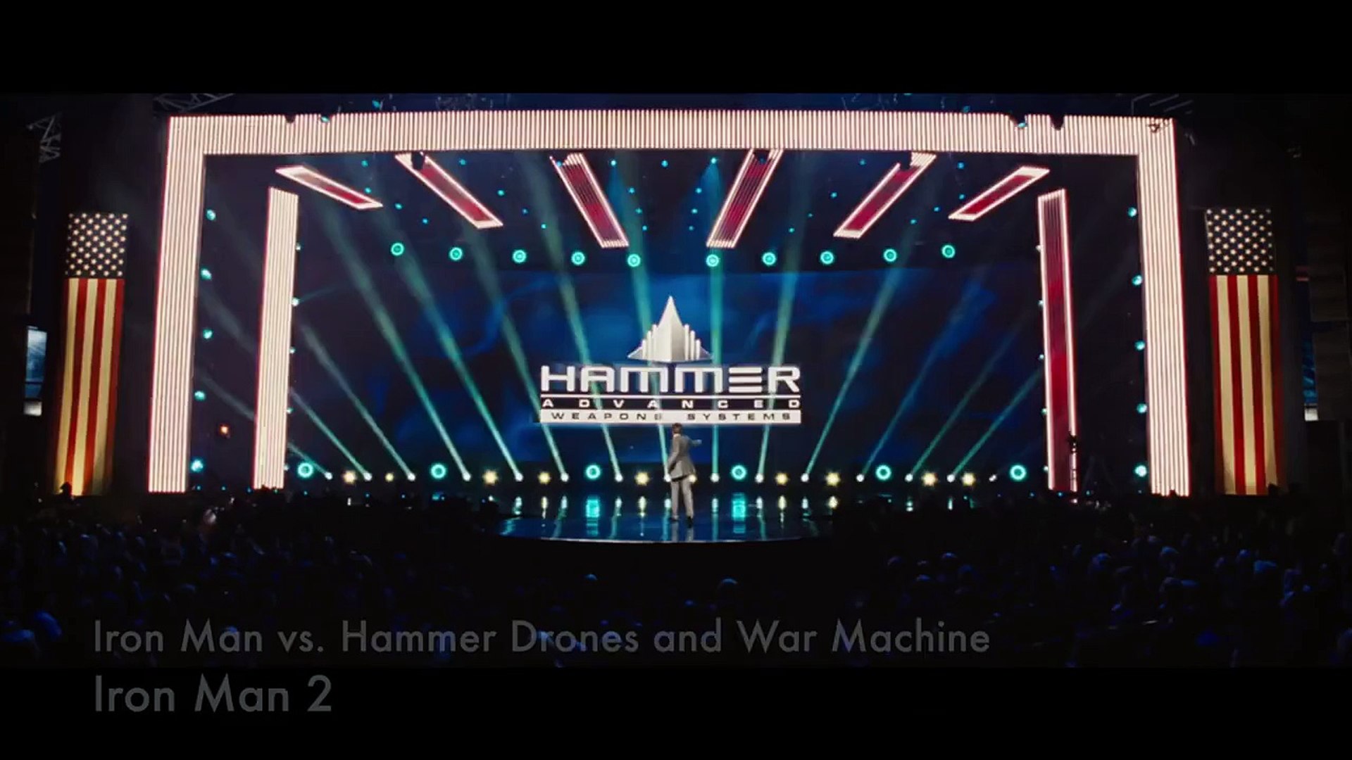 Iron Man vs. Hammer Drones - Iron Man 2