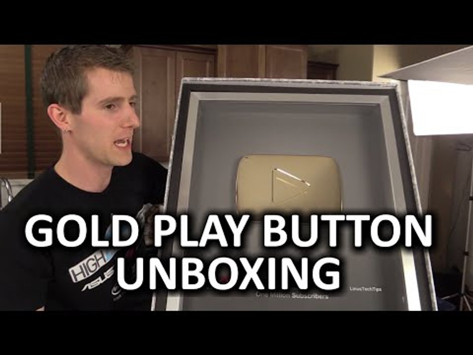 GOLD Play Button Unboxing (1 Million Subs) & Linus Tech Tips Early 2015 Update